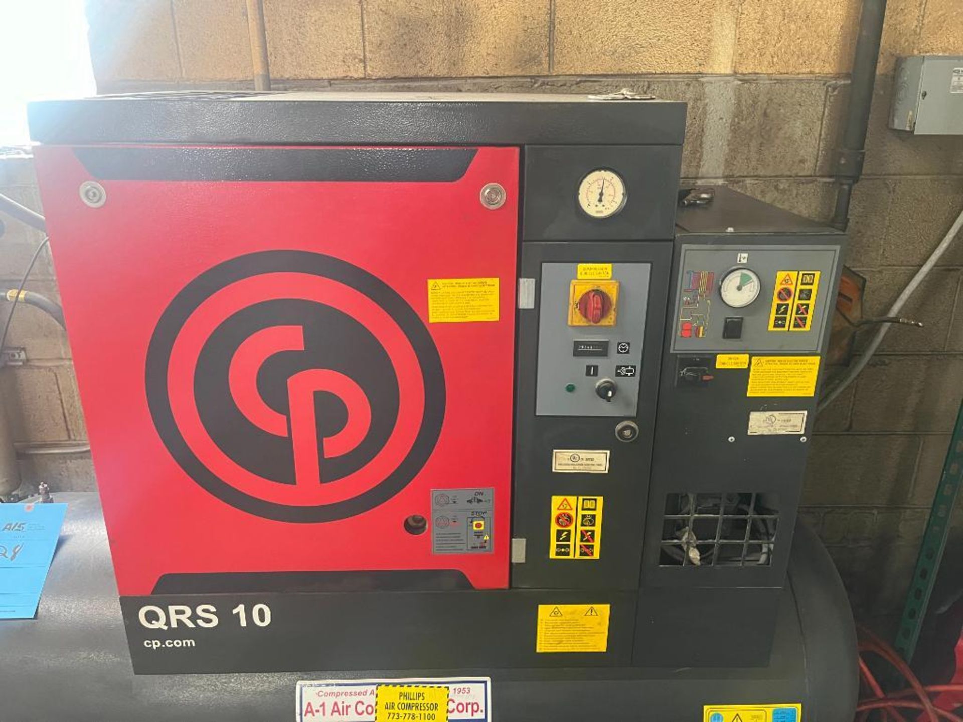 Chicago Pneumatic Air Compressor Model QRS10HPD 500UL, S/N CAI763997 (2014) - Image 3 of 13