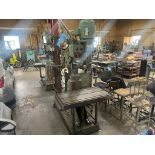 Johansson 36" Radial Arm Drill. 20" x 40" T-Slot Oil Groove Adjustable Work table & Power Elevation.