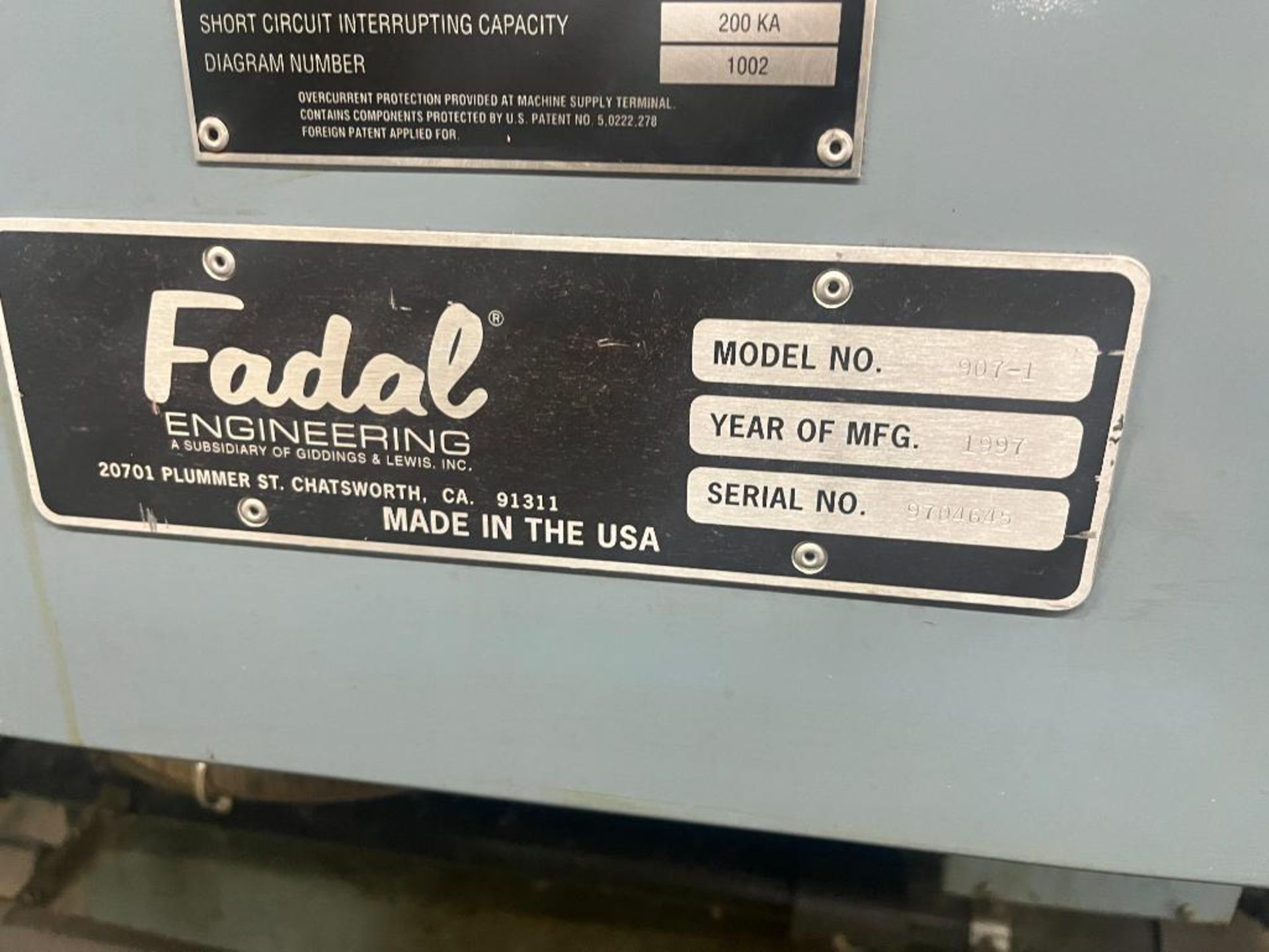 Fadal CNC Vertical Machining Center Model Model 907-1 VMC 6030HT, S/N 9704645 (1997) with Fadal CNC8 - Image 18 of 33