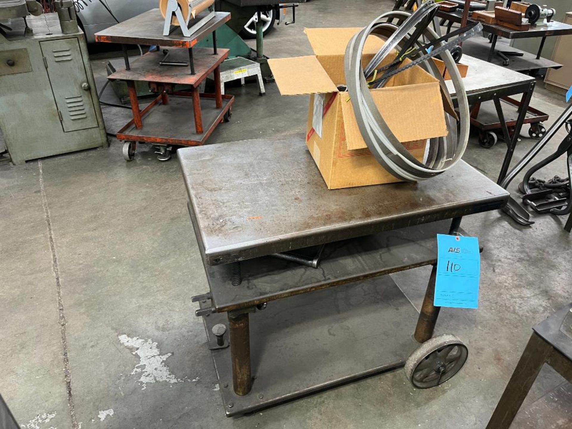 Die Lift Cart with Misc. Contents