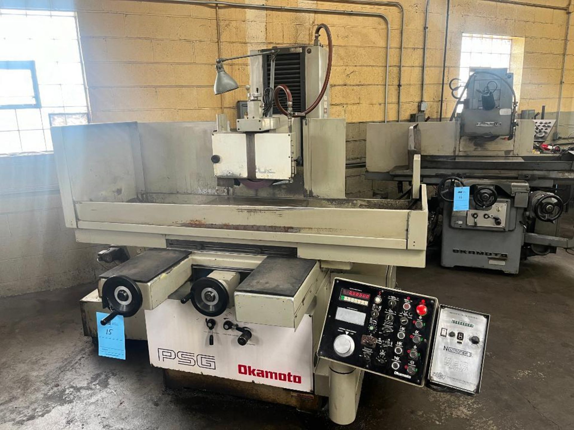 Okamoto PSG 20" x 24" Hydraulic Surface Grinder Model 2024DX, S/N 67030 with Chuck Control. 20" x 24 - Bild 2 aus 23