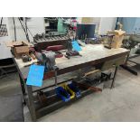 Lot (3): (2) Work Benches & (1) Work Bench with Vice (No Contents & Delayed Delivery)