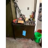 Lot: Cabinet with Misc. Tooling & Pieces