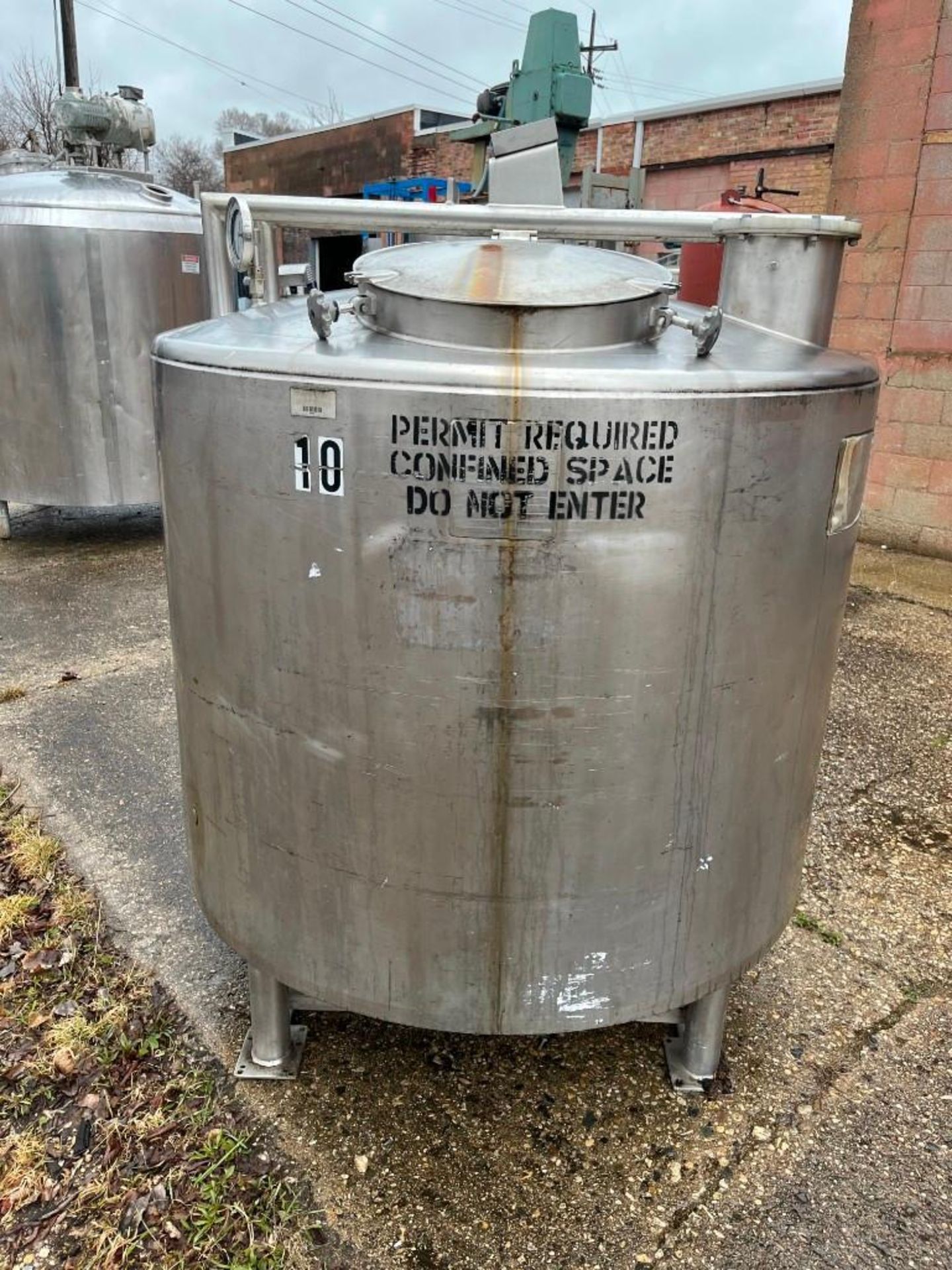 Walker Stainless Steel Jacketed Tank, Model MIX, S/N: 4741, NB# 1396. Rated for up to 300 gallons. M - Image 2 of 7