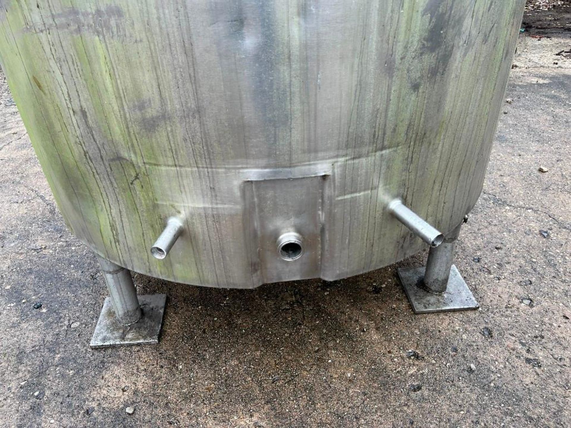 Stainless Steel Jacketed Tank. Dimpled interior. Measures (approximately) 48" (straight side) X 62" - Image 4 of 10