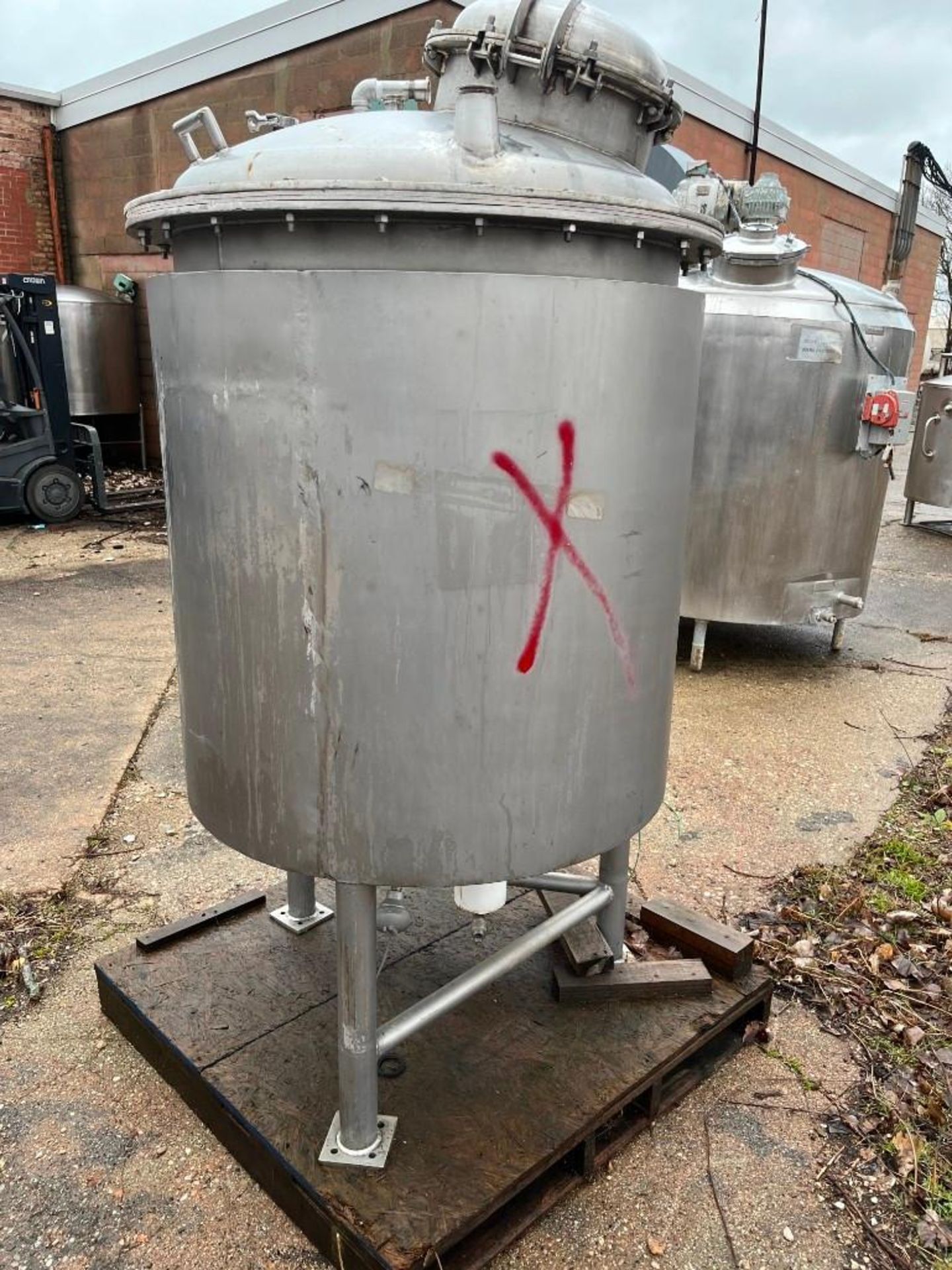 Caldera's Leon Stainless Steel Jacketed Tank, Model TQH-500, S/N: 1435-7012. Rated for up to 135 gal - Image 3 of 8