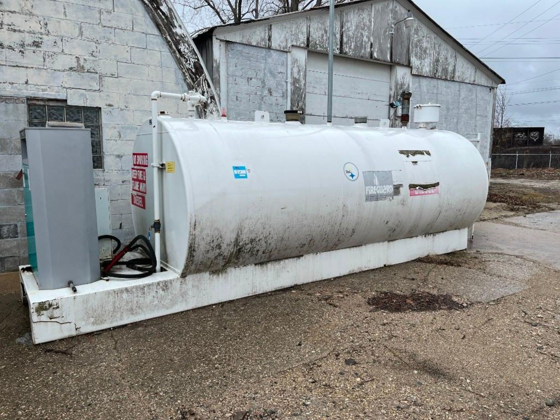 Fireguard Diesel Pumping Station, S/N: FG 200023 (SwRI). Has a lightweight doublewall tank measuring