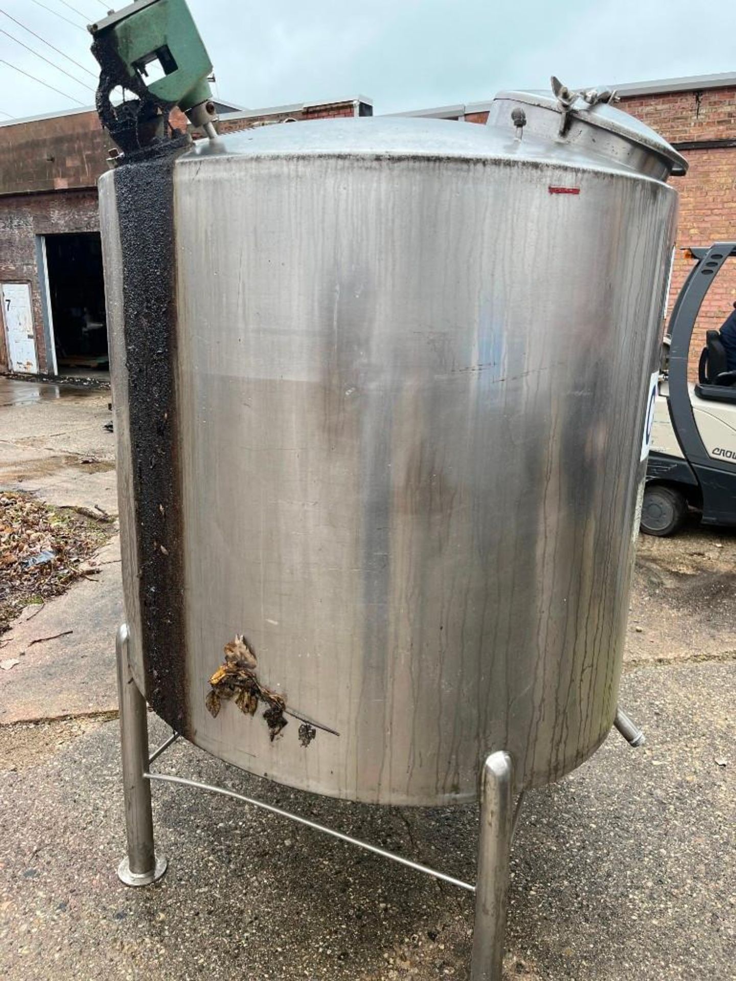 Cream City Boiler Co. Stainless Steel Single Wall Tank, Model F46, S/N: 4226. Has 24" top manhole co - Image 2 of 9