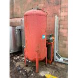 Carbon Steel Pressure Tank, S/N: 0317185, SB# 17135. Measures (approximately) 63" (straight side) X