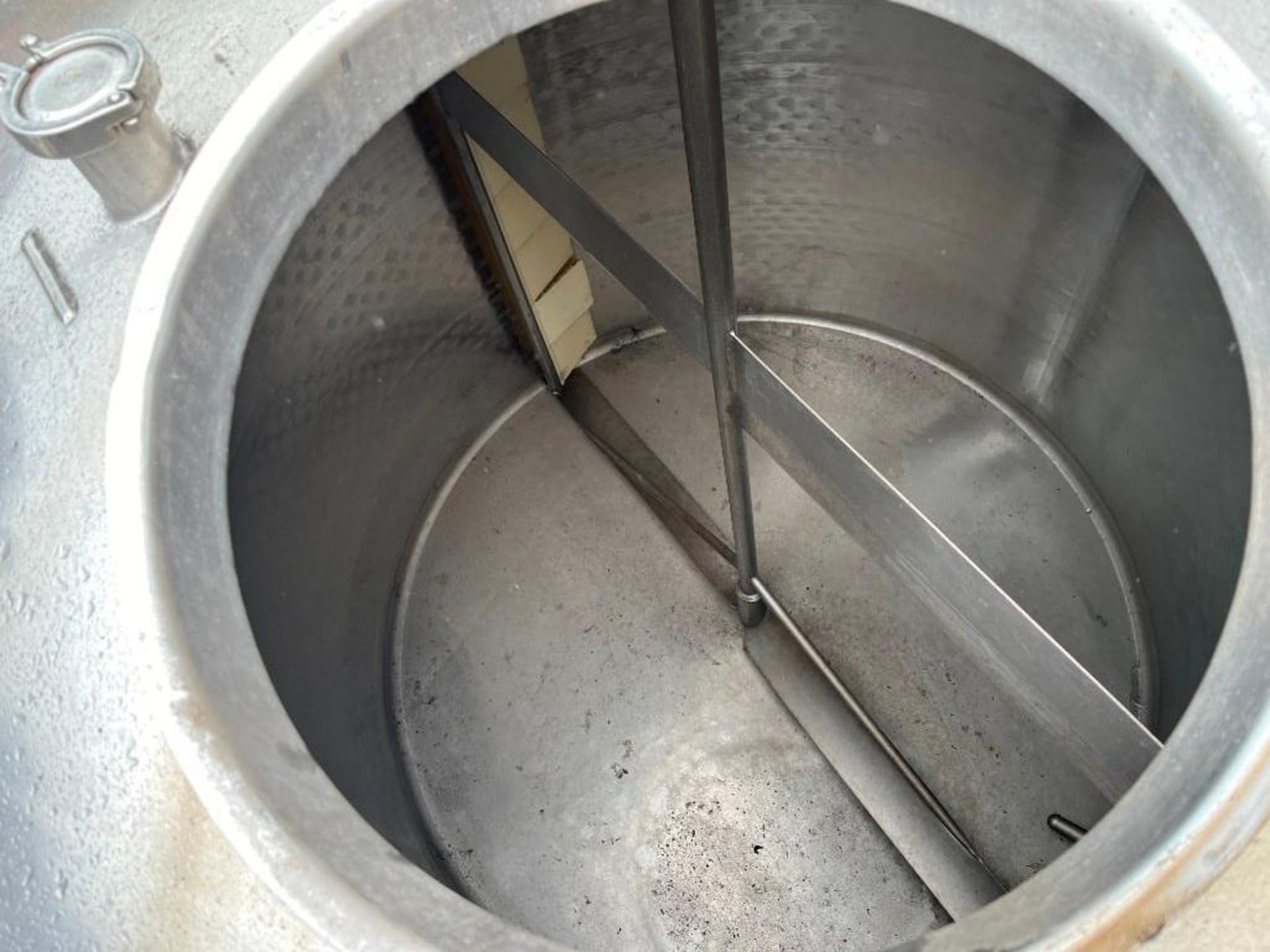 Stainless Steel Jacketed Tank. Dimpled interior. Measures (approximately) 48" (straight side) X 62" - Image 8 of 10