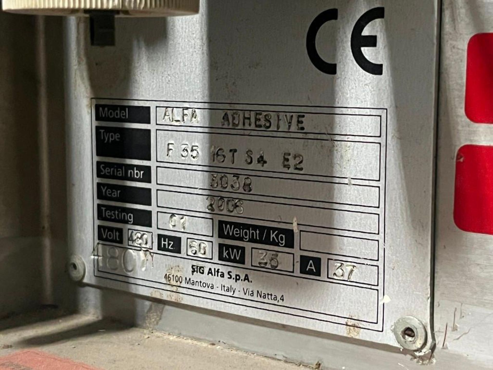 Sidel Pressure Sensitive 16-Station Rotary Labeler, Model ALFA ADHESIVE, S/N: F 35 16T 54 E2. Has (4 - Image 73 of 74