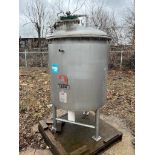 Caldera's Leon Stainless Steel Jacketed Tank, Model TQH-500, S/N: 1435-7012. Rated for up to 135 gal