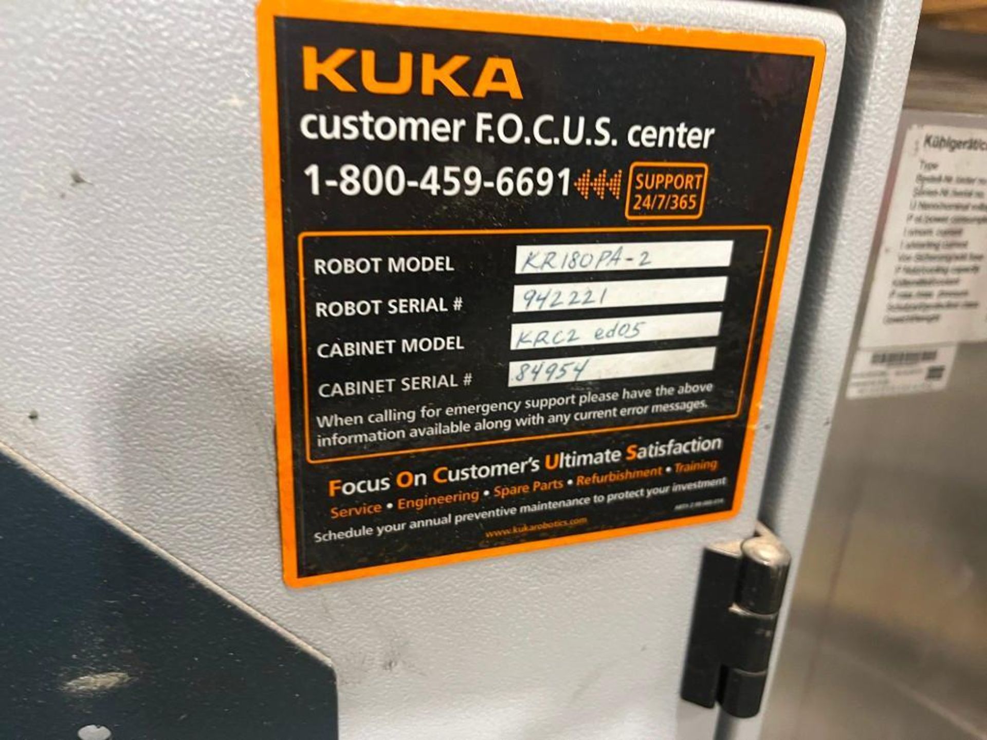 Wulftec/Kuka Robotic Palletizing System, Model ECOPAL. Includes (1) Wulftec automatic stretch wrappe - Image 55 of 75