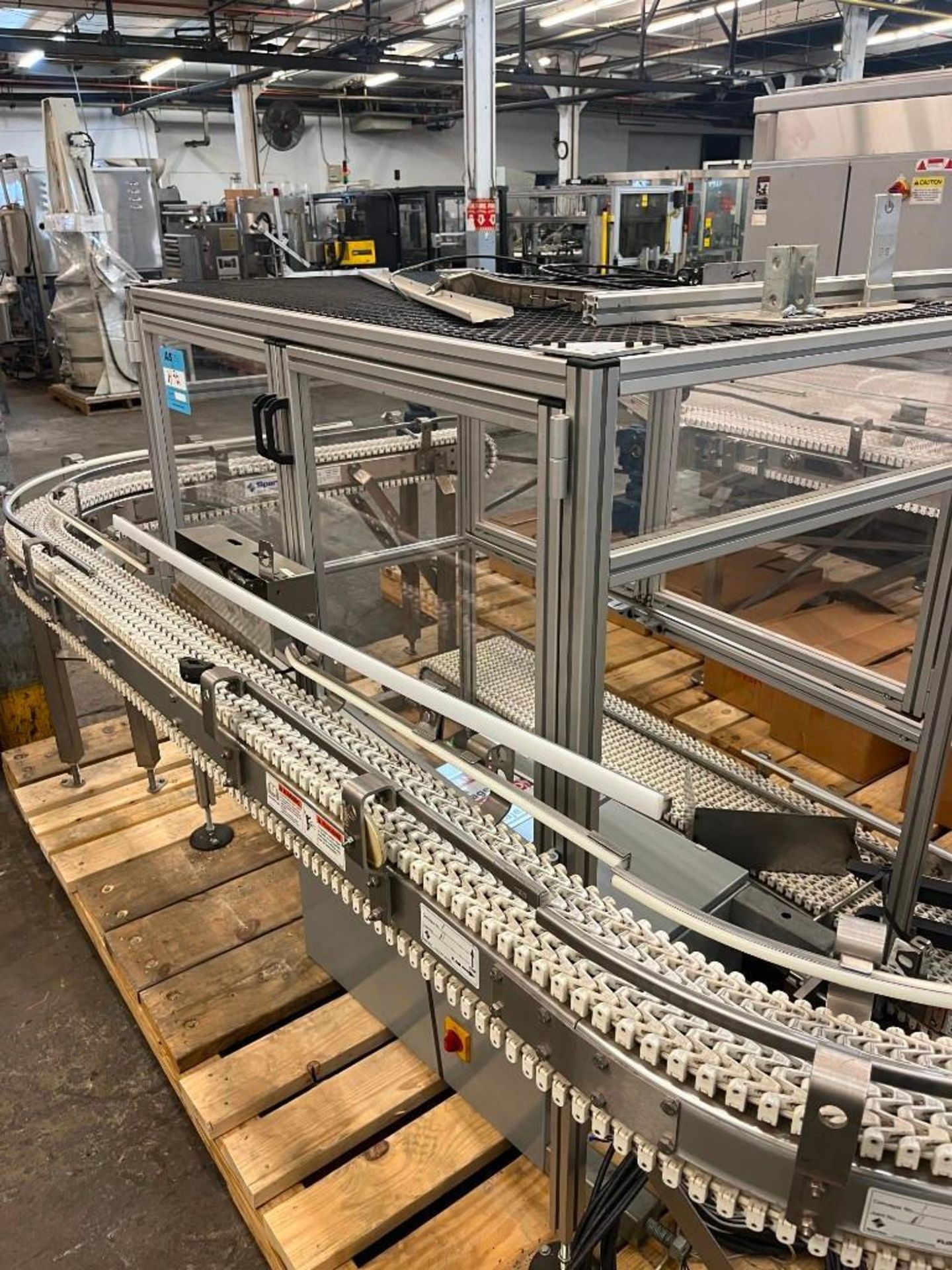 Spantech Flexlink Conveyor System and Linear Accumulation Table, S/N: 2254000325. Stainless steel co - Image 13 of 21