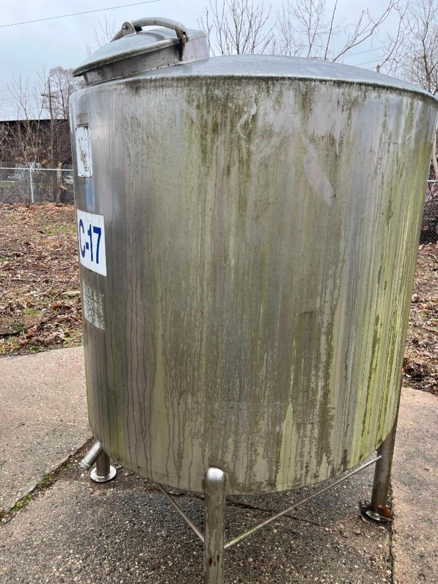 Cream City Boiler Co. Stainless Steel Single Wall Tank, Model F46, S/N: 4226. Has 24" top manhole co - Image 3 of 9