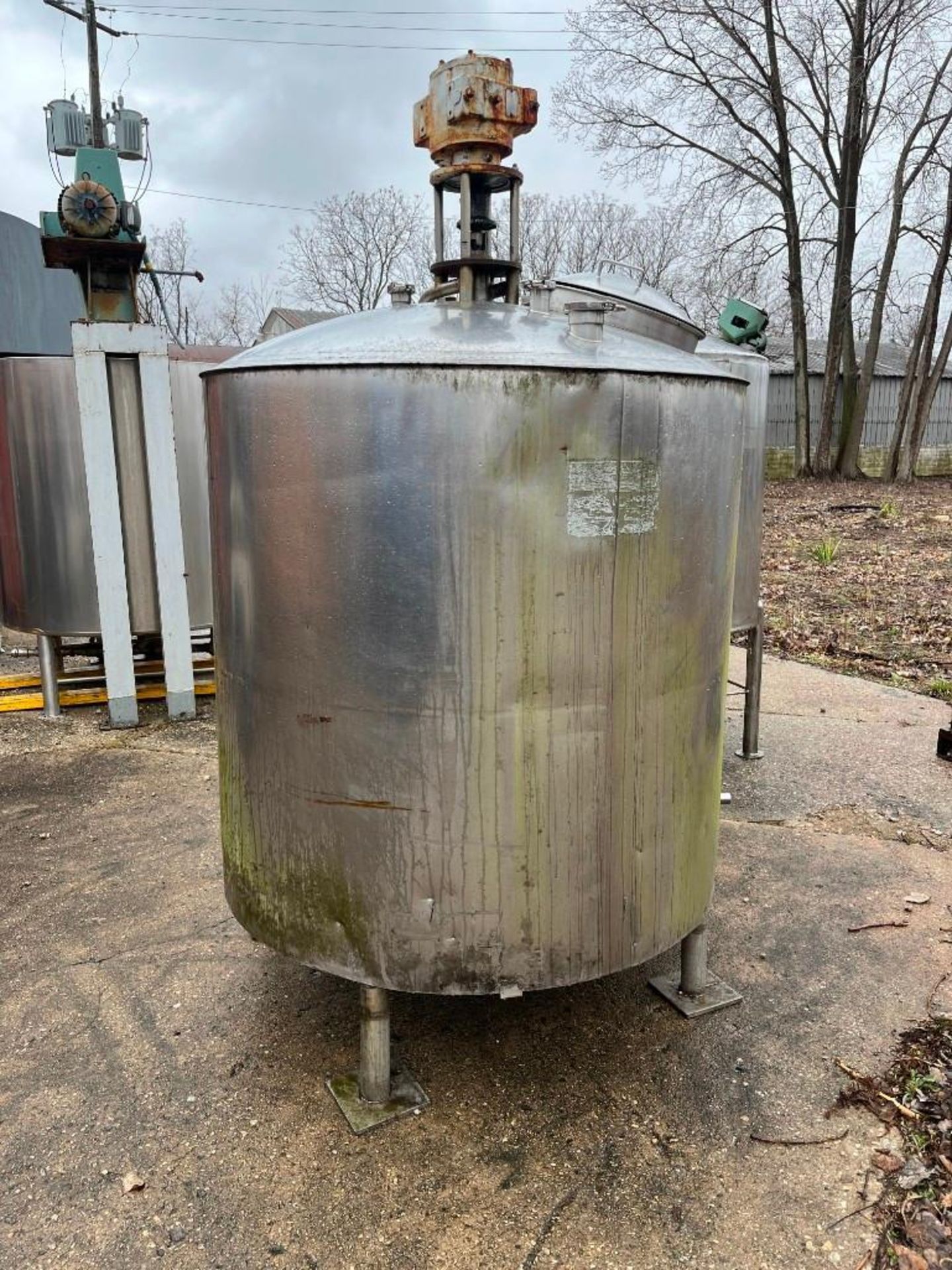 Stainless Steel Jacketed Tank. Dimpled interior. Measures (approximately) 48" (straight side) X 62" - Image 2 of 10
