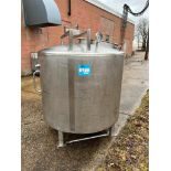 Walker Stainless Steel Jacketed Tank, Model MIX, S/N: 4741, NB# 1396. Rated for up to 300 gallons. M