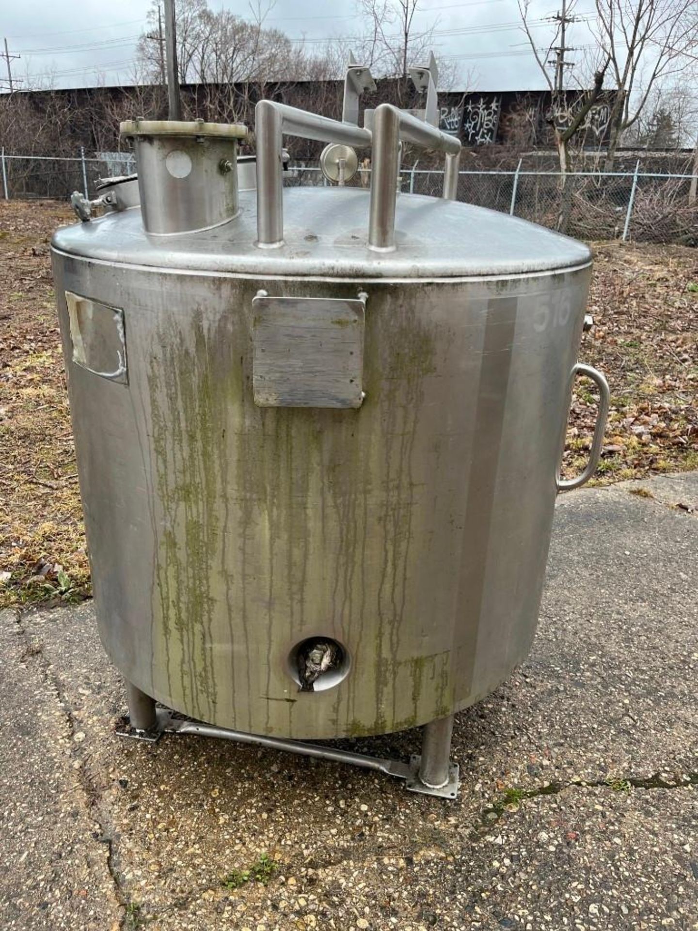 Walker Stainless Steel Jacketed Tank, Model MIX, S/N: 4741, NB# 1396. Rated for up to 300 gallons. M - Image 3 of 7