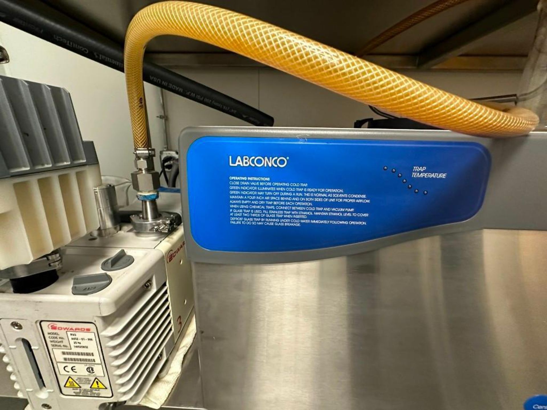 Labconco CentriVap -105C Cold Trap, with Edwards RV3 Vacuum Pump - Image 5 of 6