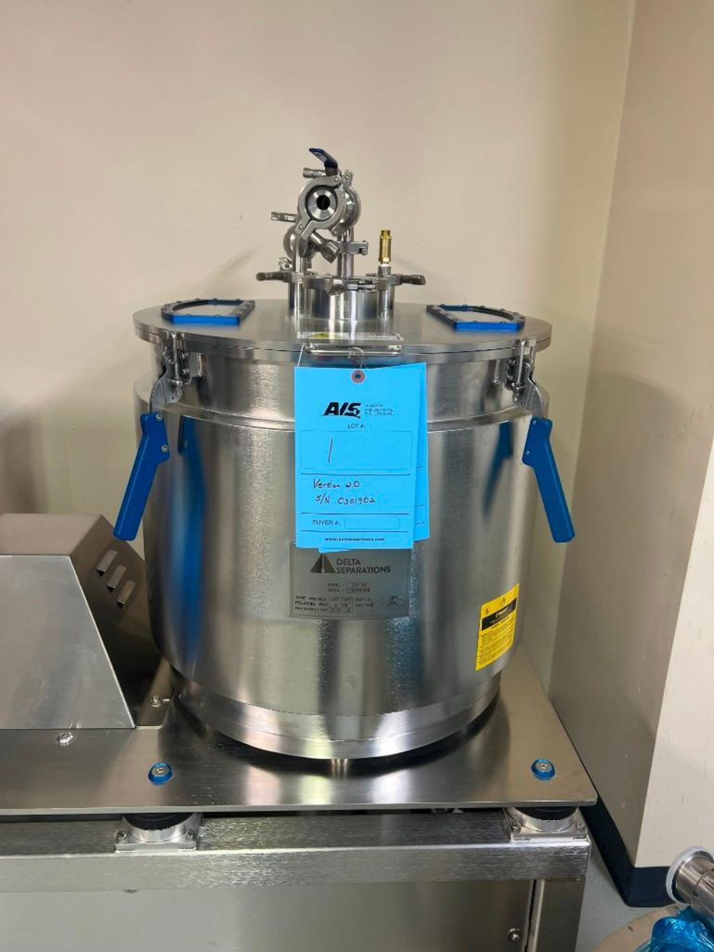 NEW Delta Separations Closed-Loop Alcohol Extraction System, Model Cup-30, Serial# C30190208. With c - Image 11 of 68