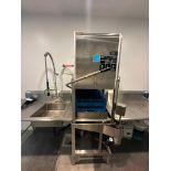 CMA Dishmachines Dishwasher Model EC-2, S/N 249967, with CMA Energy Saver and SS Table