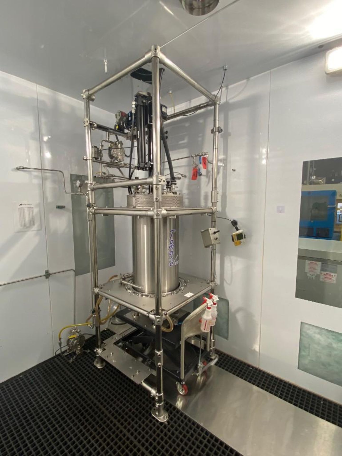 Decimal Engineered Systems 100L SS Jacketed Crystallization and Filtration Reactor, with SS Agitator