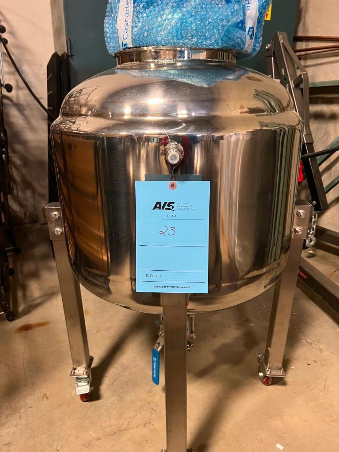 Lot Of (3) NEW Approximate 50 Liter Stainless Steel Tanks. - Bild 26 aus 34