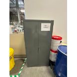 Lot: Uline Steel Cabinet with Misc. Contents