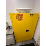 Uline 45 Gallon Flammable Liquid Storage Cabinet, 43" x 18" x 65"