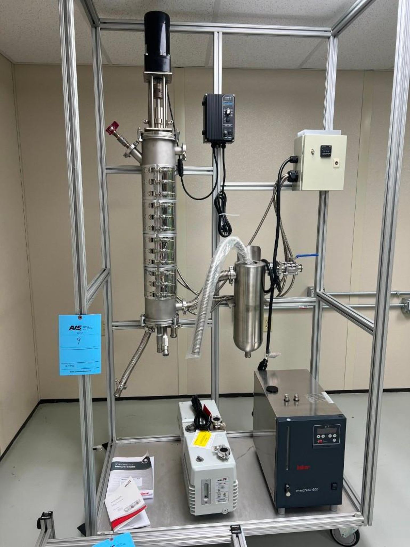 NEW High Velocity Extractors Single Stage Thin Film Distillation System, Model LS-TSD-1SE-0.25, Stai
