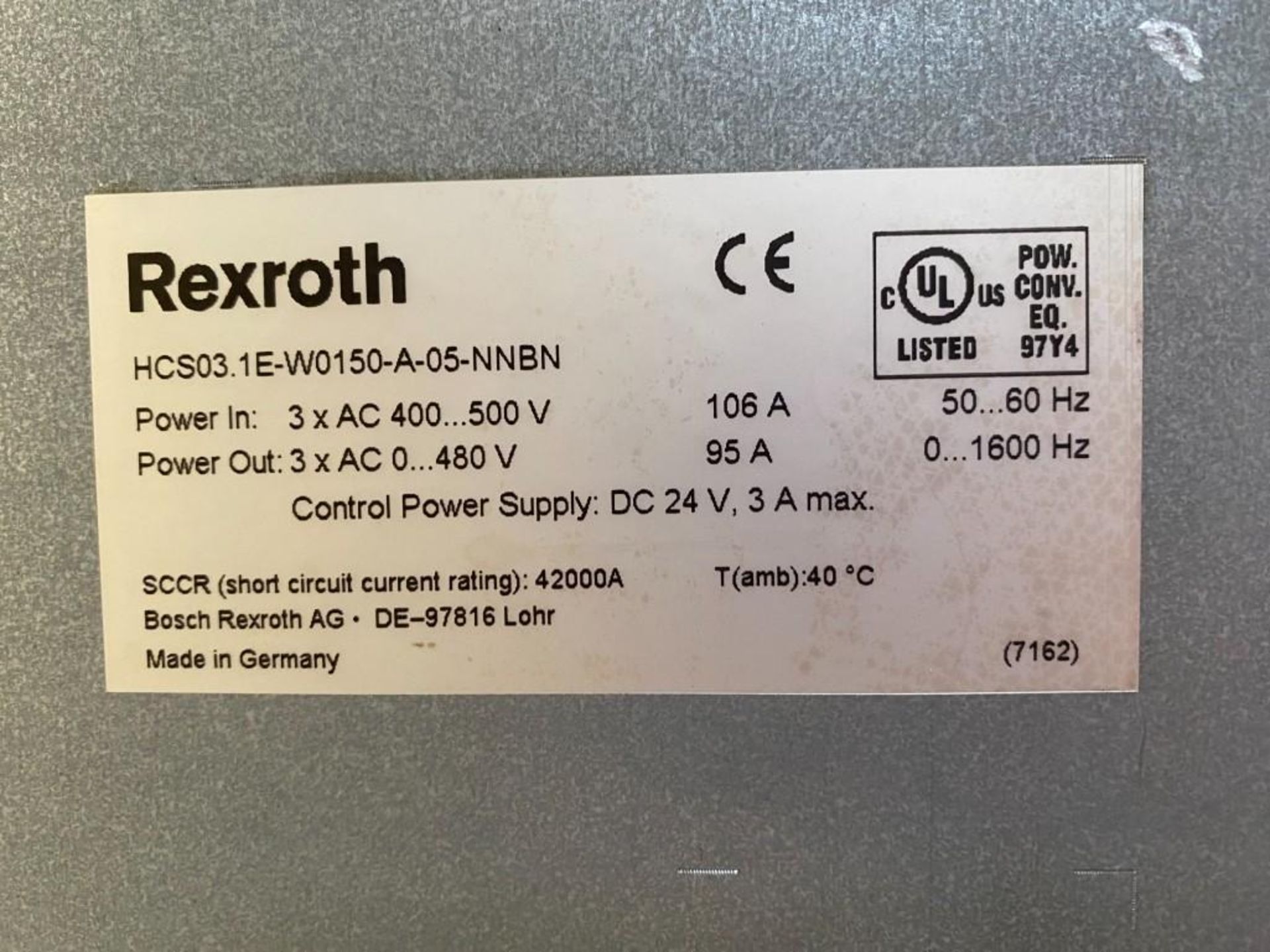 1 USED SPARE REXROTH DRIVE HCS03.1E-W0150-A-05-NNBN - Image 2 of 4