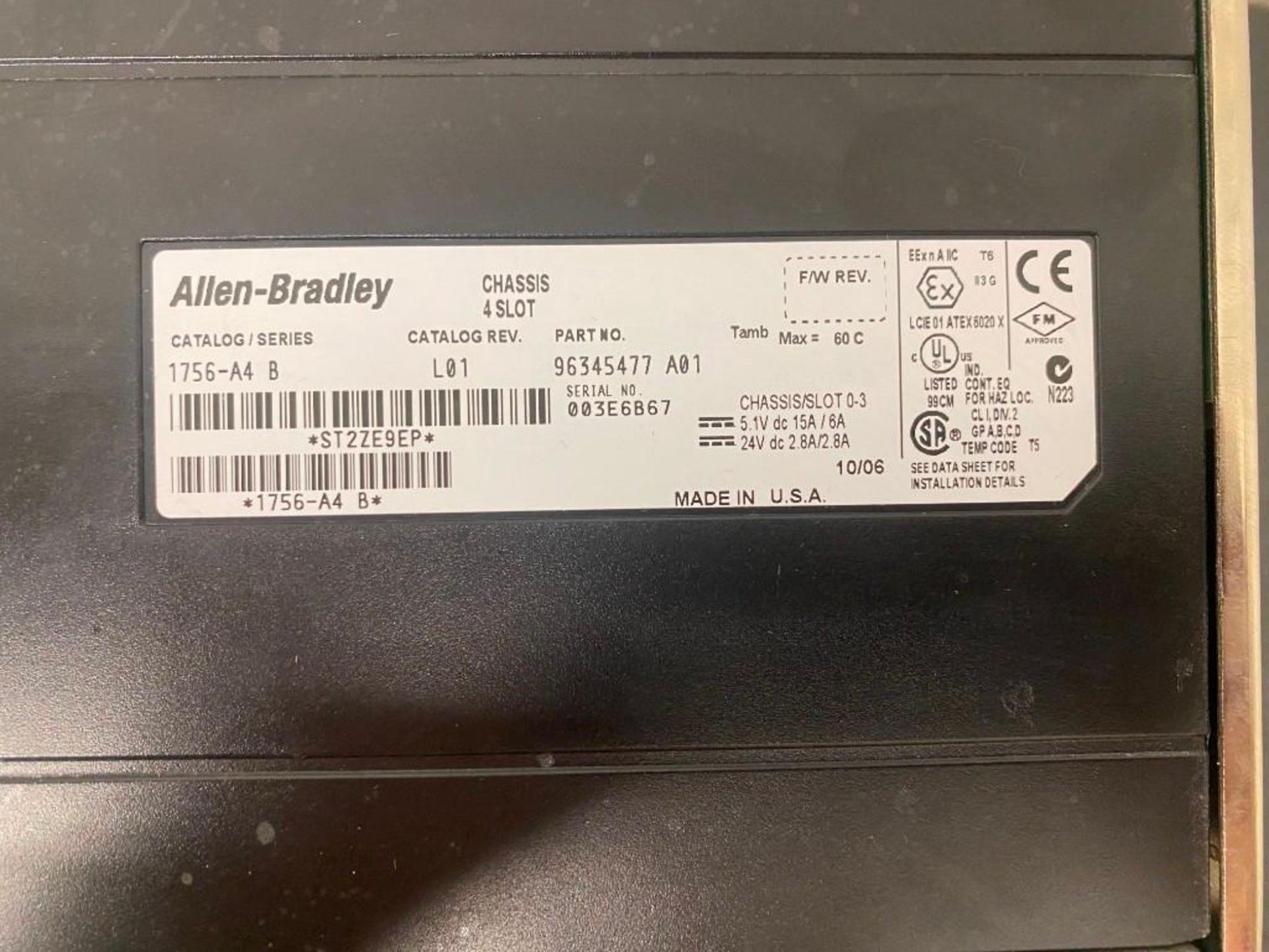 1 USED SPARE ALLEN BRADLEY RACK AND CARDS - Image 3 of 3