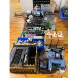 LOT OF NEW AND USED ELECTRICAL COMPONENTS