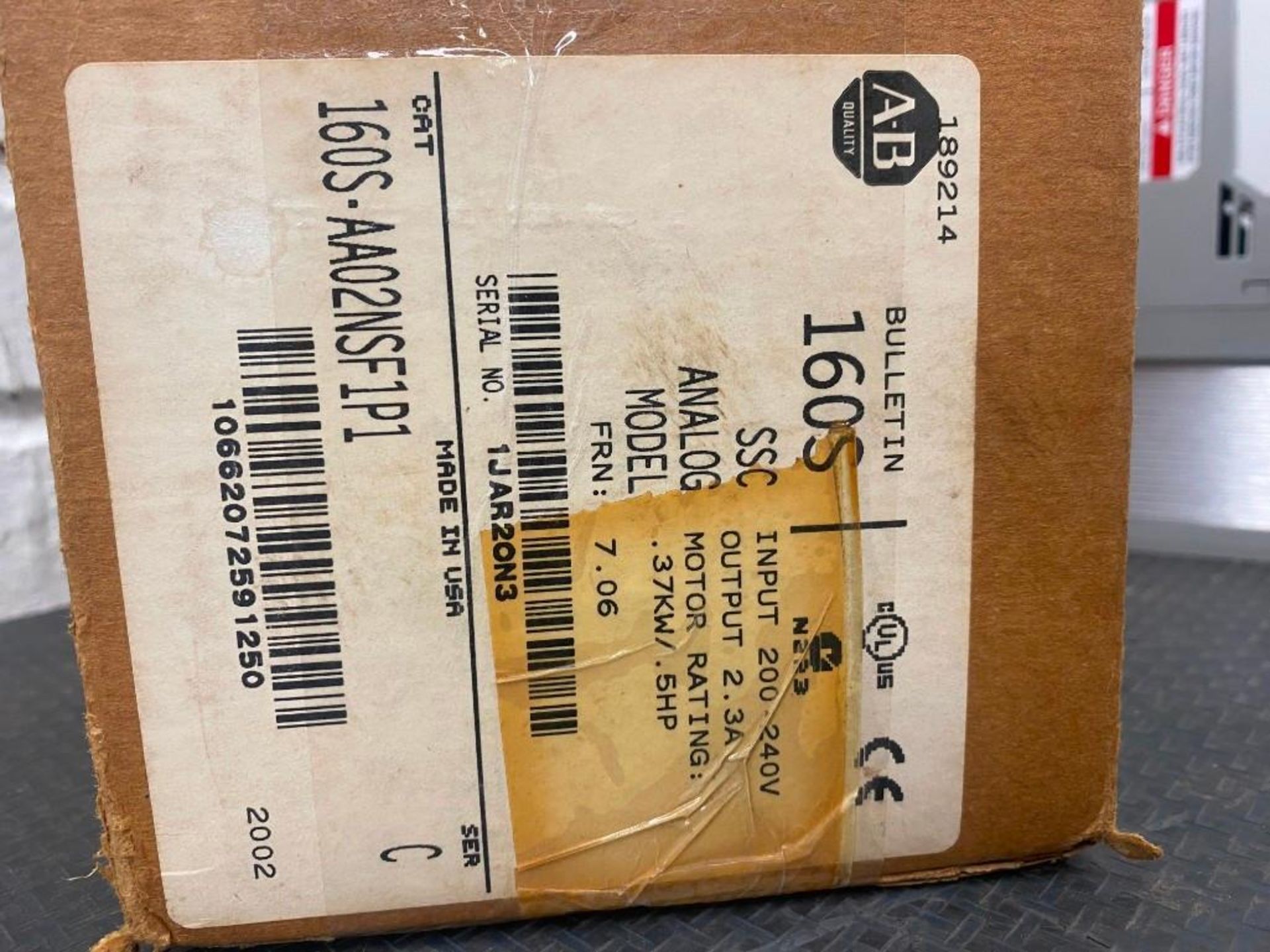 NEW IN BOX ALLEN BRADLEY 160S-AA02NSF1P1 - Image 2 of 5