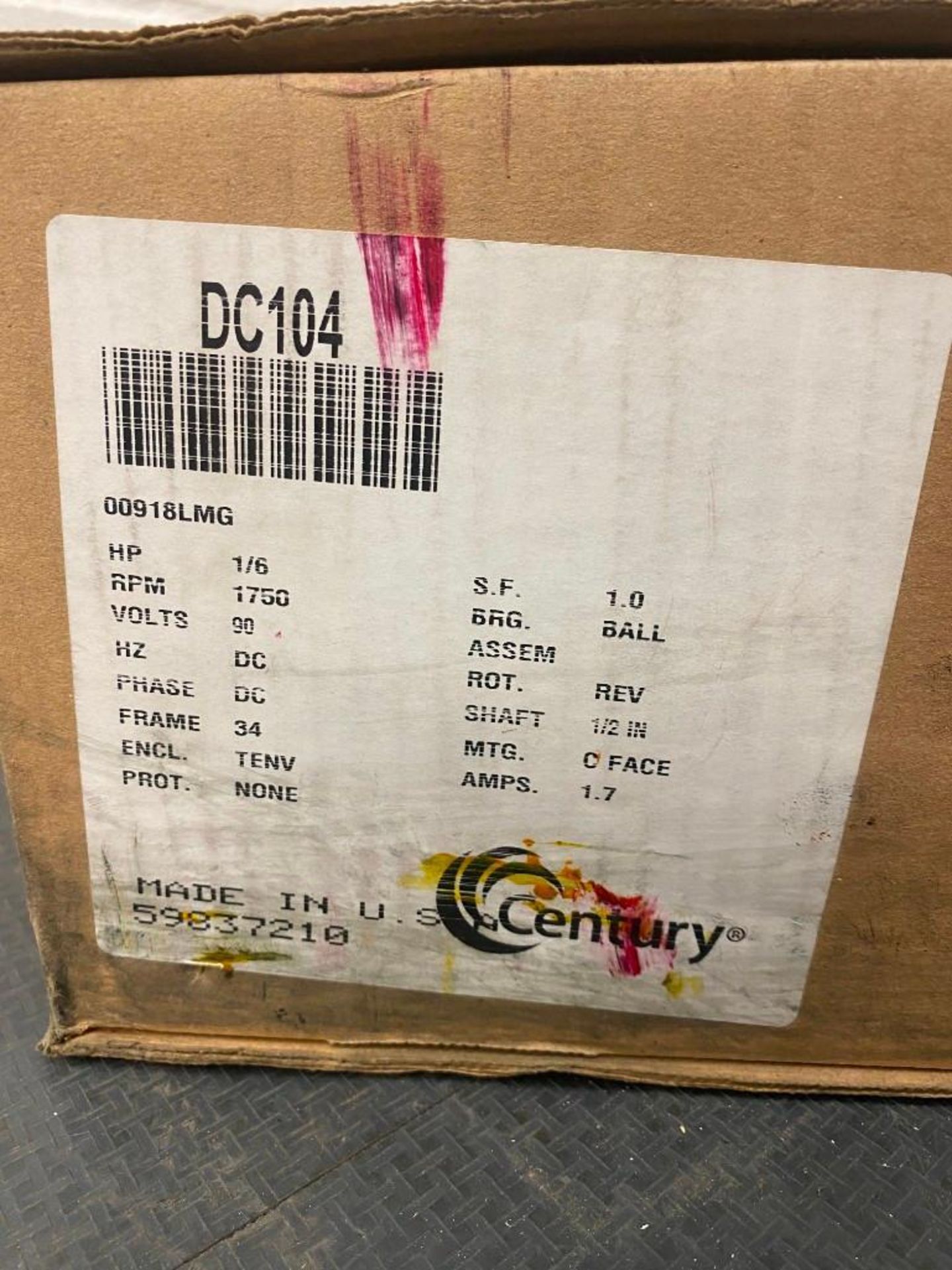NEW IN BOX CENTURY MOTOR CM34D17NC5A - Image 2 of 4