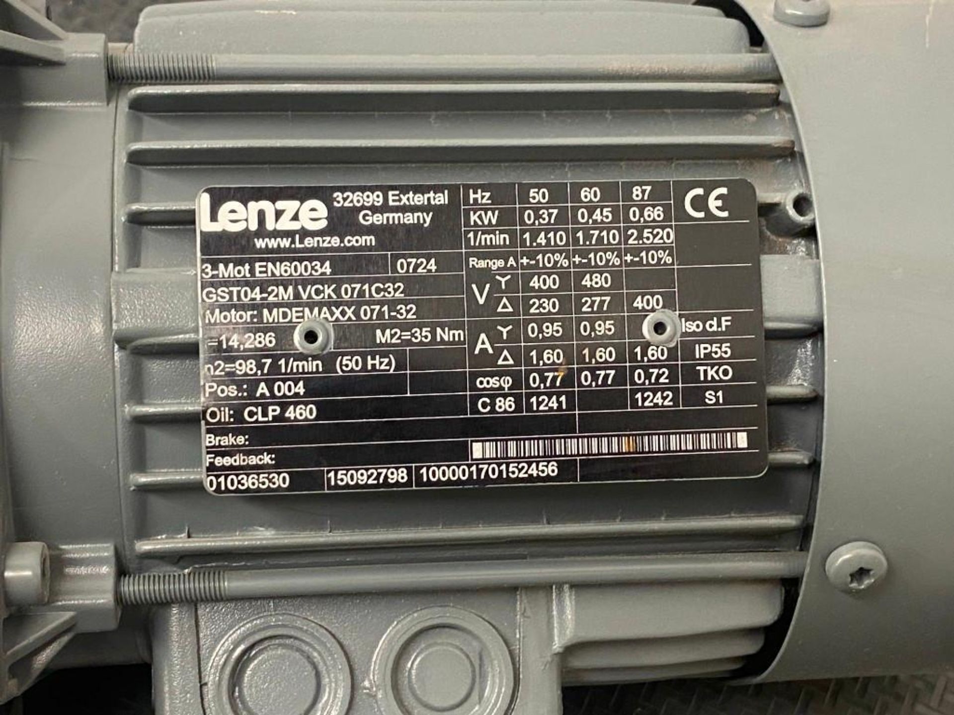 2 INSTALLED BUT NEVER RUN LENZE GST04-2M VCK 071C32 - Bild 4 aus 4