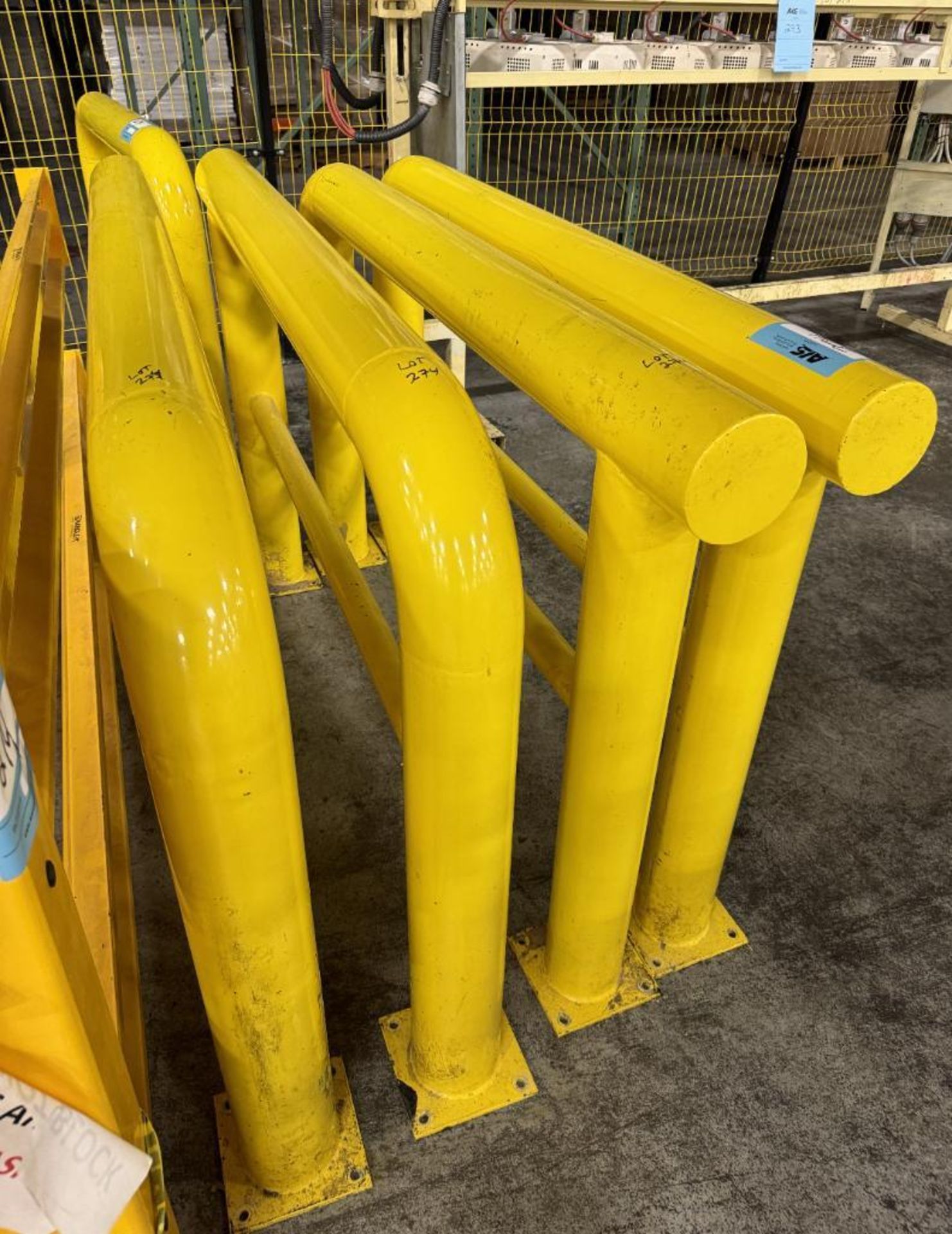 Lot Of Safety posts, railings, and pallet racking floor guards. - Image 2 of 5