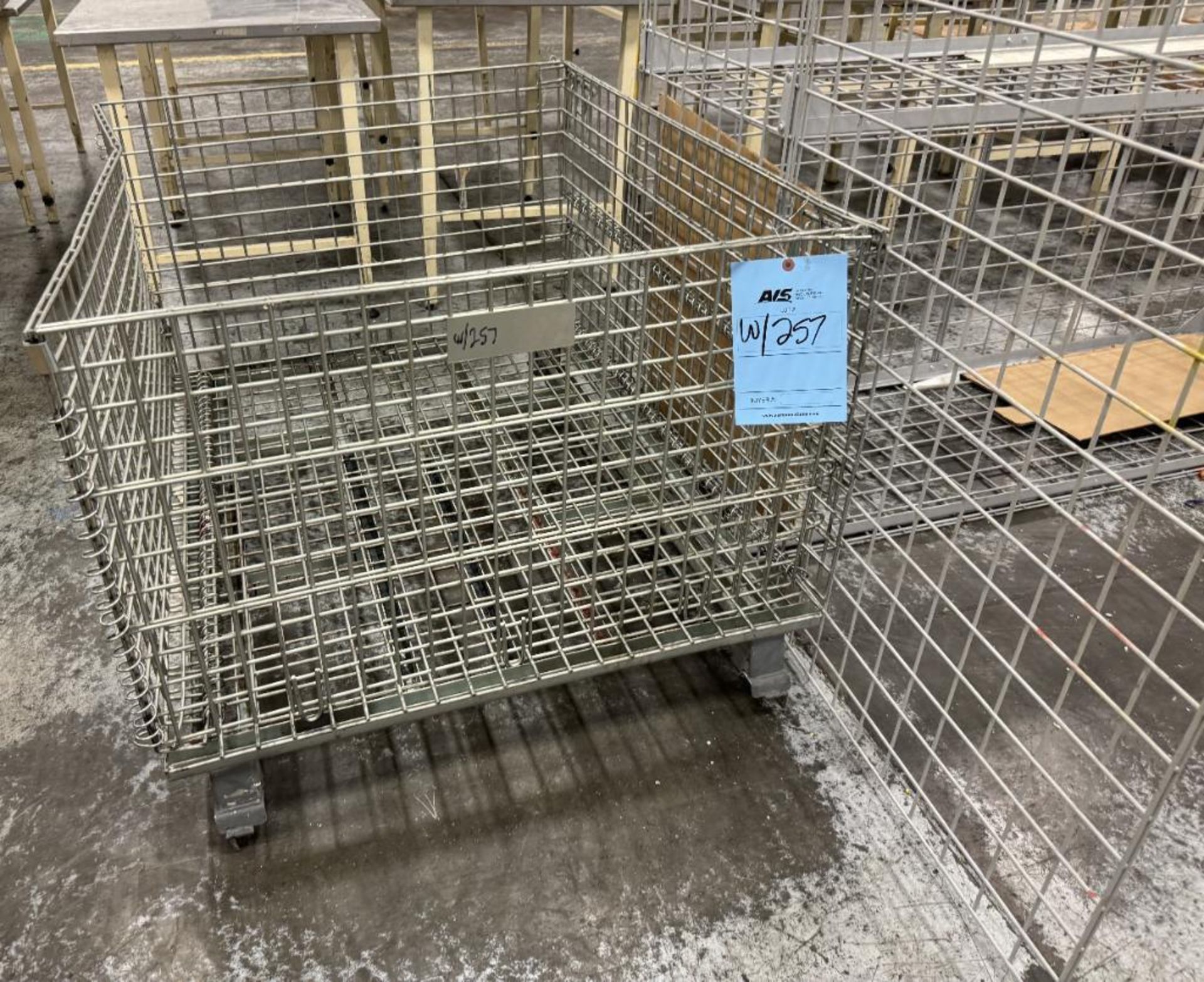 Lot Consisting Of: (2) Security Cages, (1) Cabinet, (1) Wire Basket. - Image 5 of 5