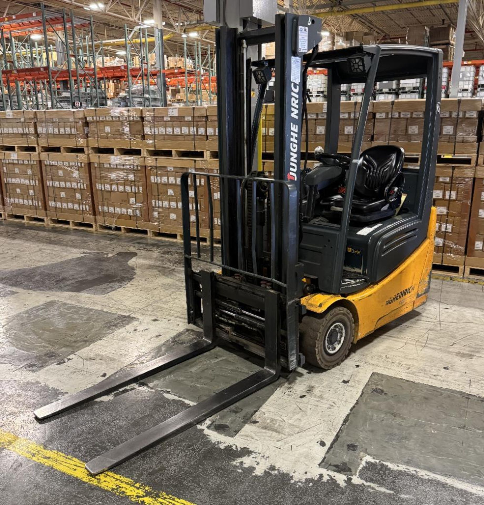 Jungheinrich Approximate 2500 Pound Electric Forklift, Model EFG213, Serial# FN477156. Approximate 1 - Image 4 of 12