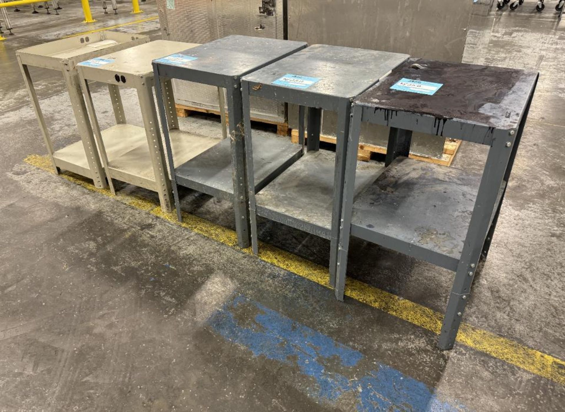 Lot Of (5) Steel Tables. - Image 2 of 4