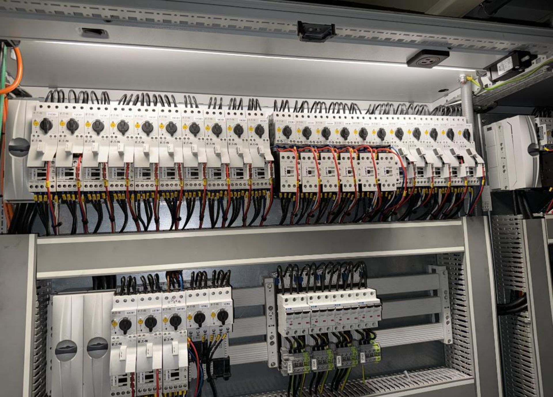 Lot Of (3) Control Panels. With Siemens Simatic HMI Touch Panel, Siemens PLC's, Eaton drives, misc. - Image 12 of 35