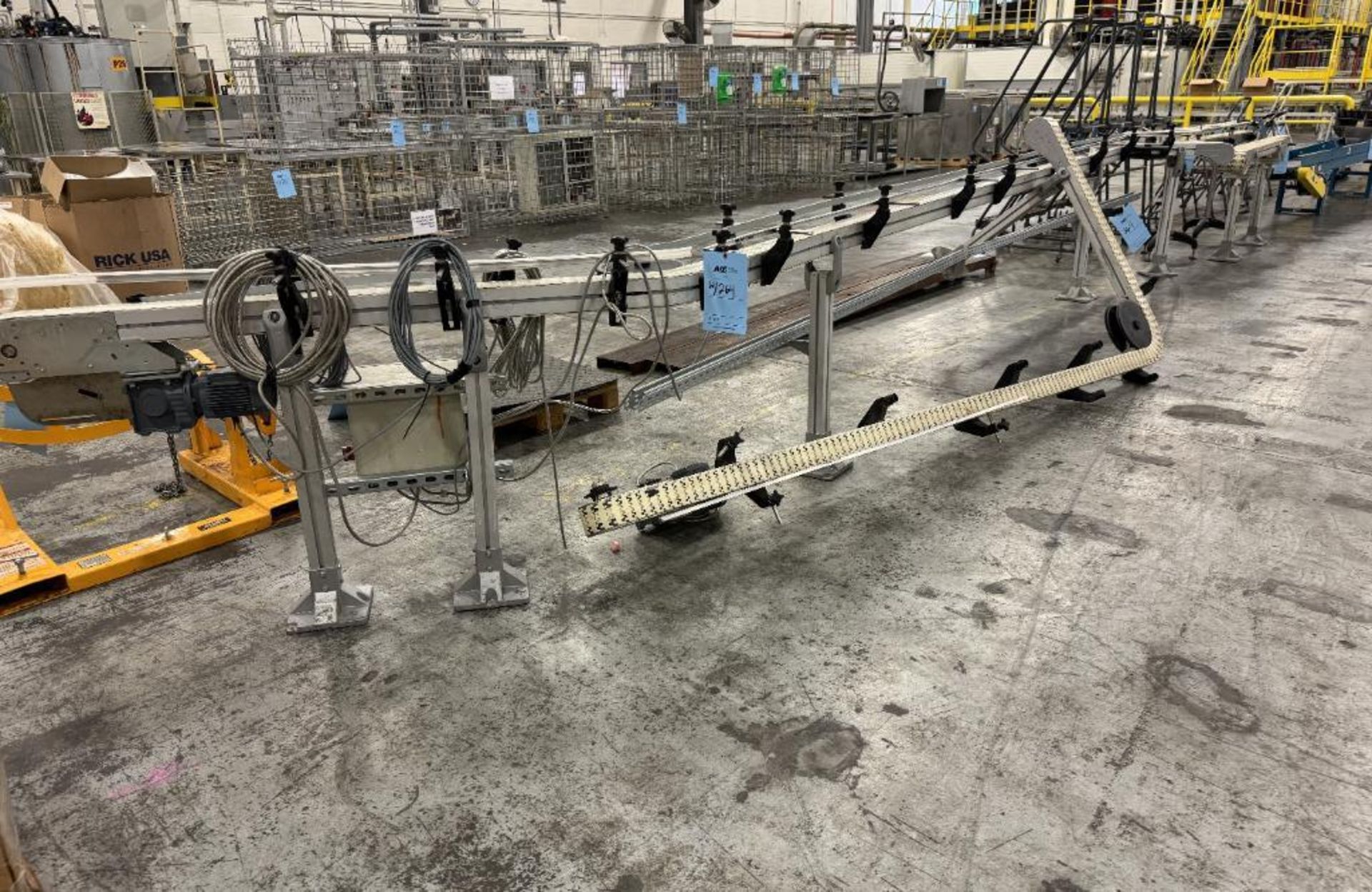 Lot Of Misc. Conveyor. With tabletop, belt and expandable.