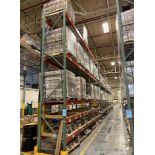 (7) Sections Of 42" Deep Teardrop Pallet Racking. With (9) approximate 19' tall upright, (60) 12' wi