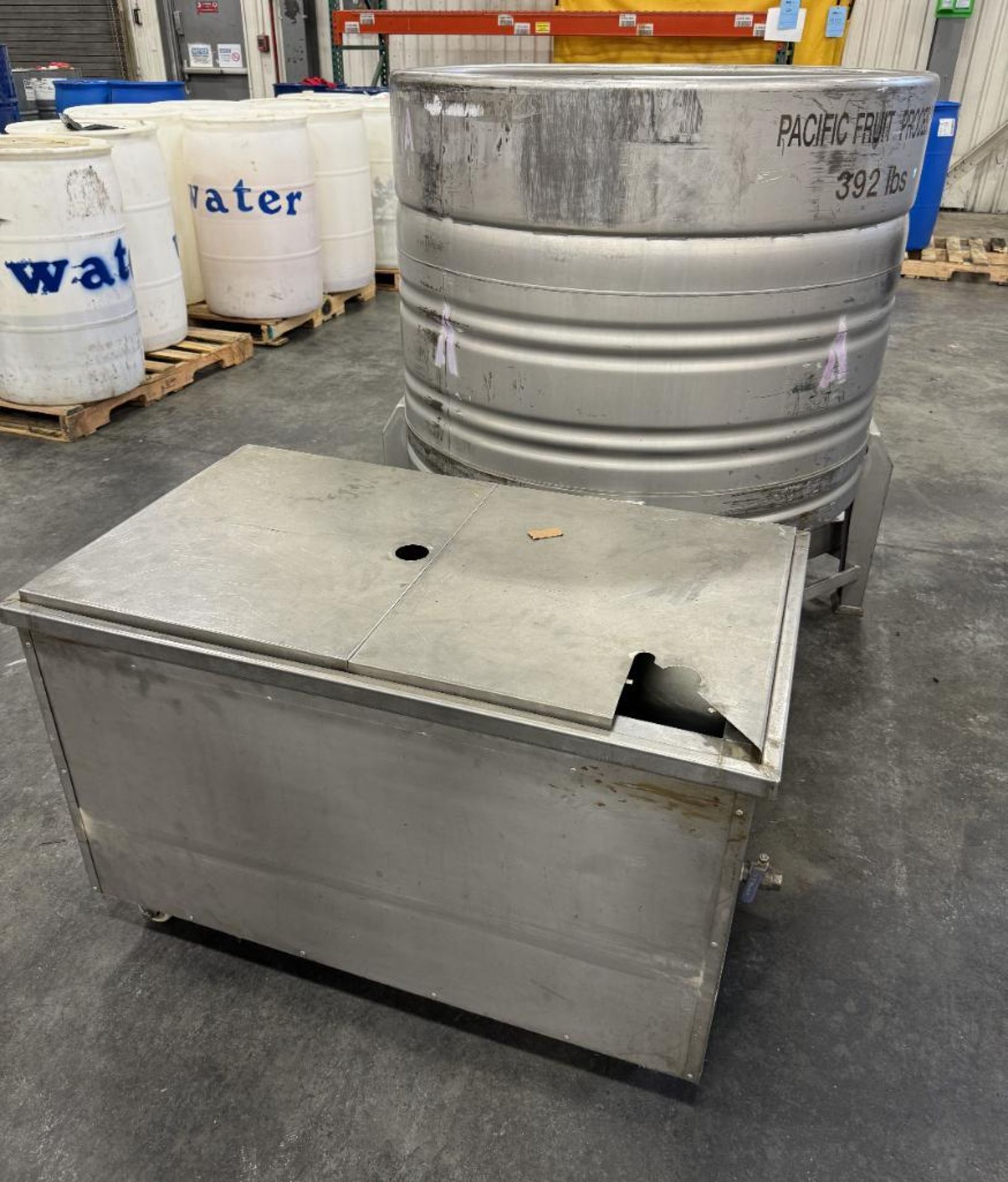 Lot Consisting Of: (1) UCON 750 Liter Stainless Steel Tote, (1) Rectangular stainless tote. - Image 9 of 9