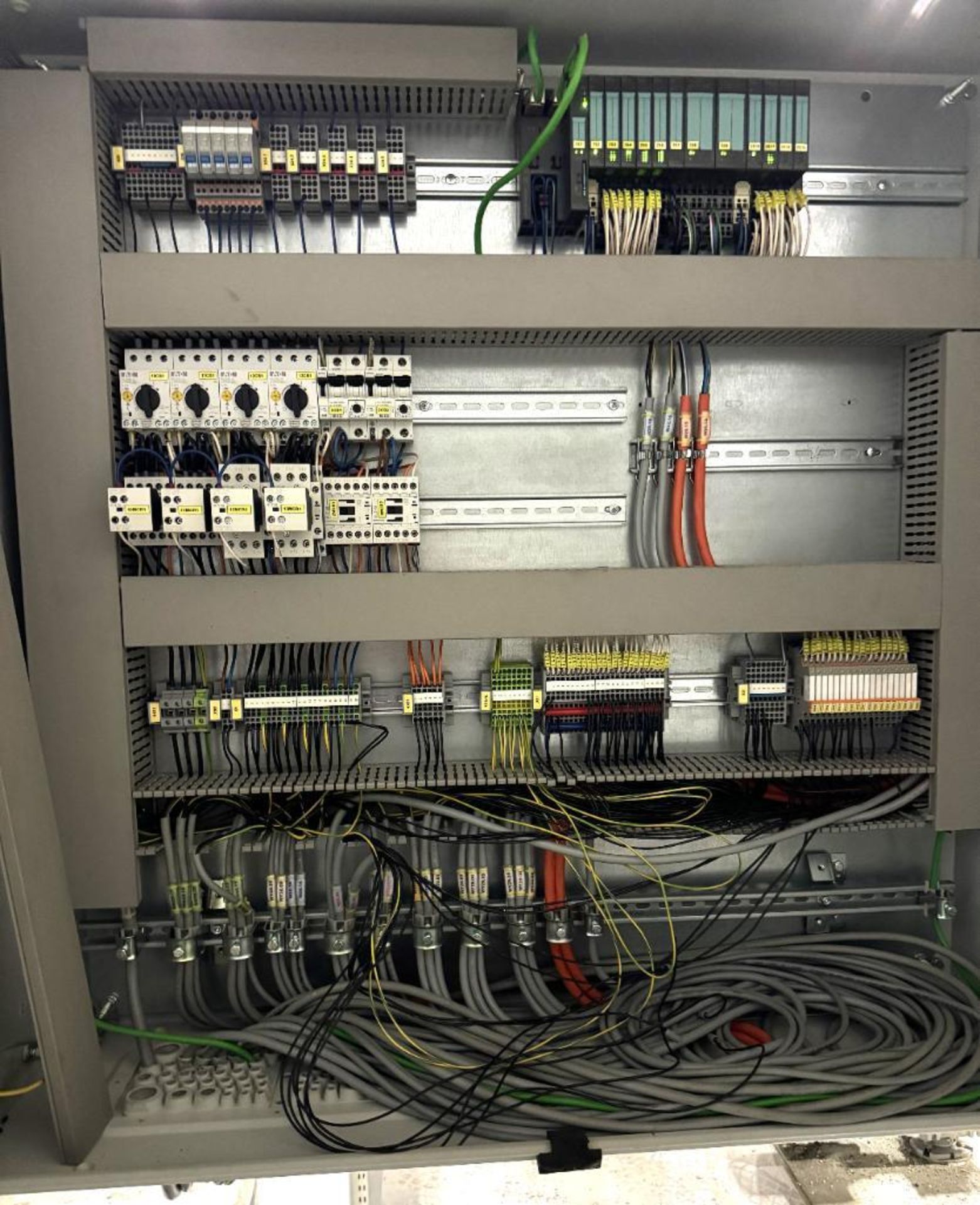 Lot Of (3) Control Panels. With Eaton drives, Siemens PLC's, misc. relays. - Image 6 of 15