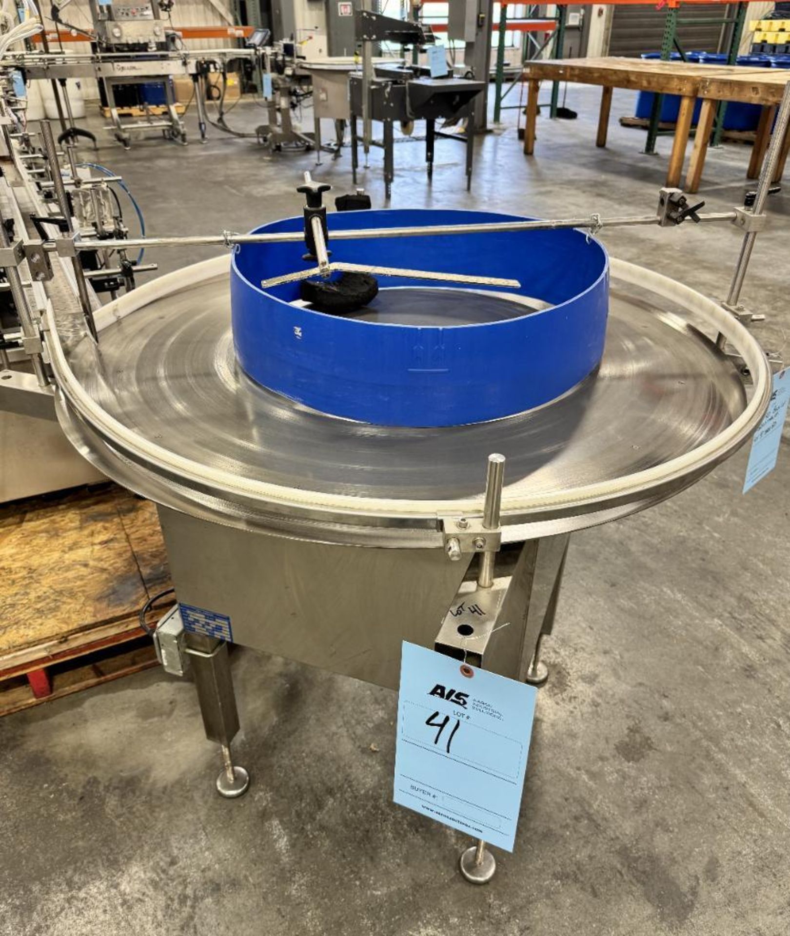 Accutek Packaging Equipment 42" Diameter Unscrambler Turn Table, Model 28-042-USA, Serial# A-17L07-2 - Image 2 of 4