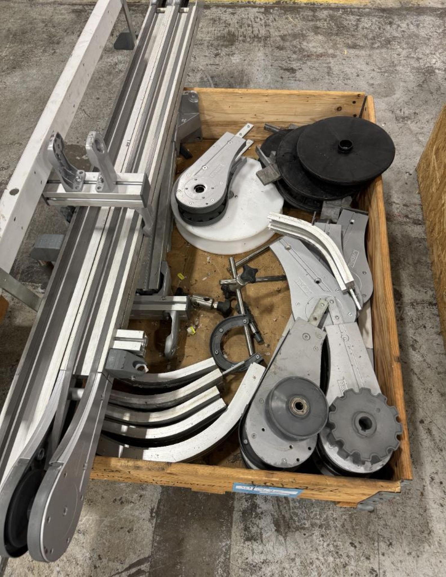 Lot Of Misc. conveyor partss. With belting, frames and motors. - Image 8 of 10