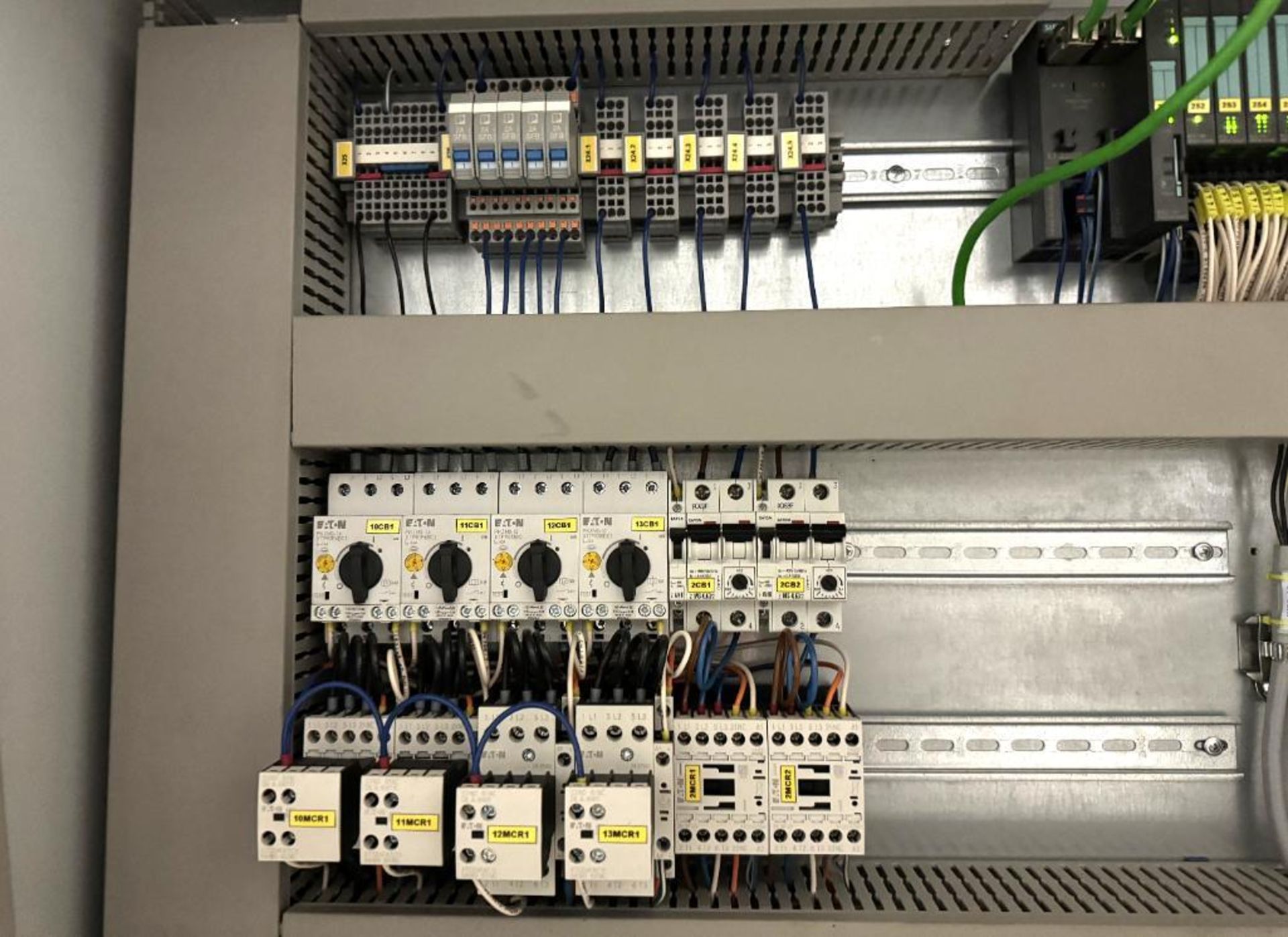 Lot Of (3) Control Panels. With Eaton drives, Siemens PLC's, misc. relays. - Image 8 of 15