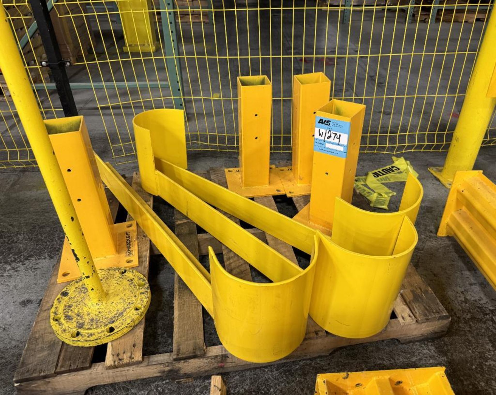 Lot Of Safety posts, railings, and pallet racking floor guards. - Image 5 of 5