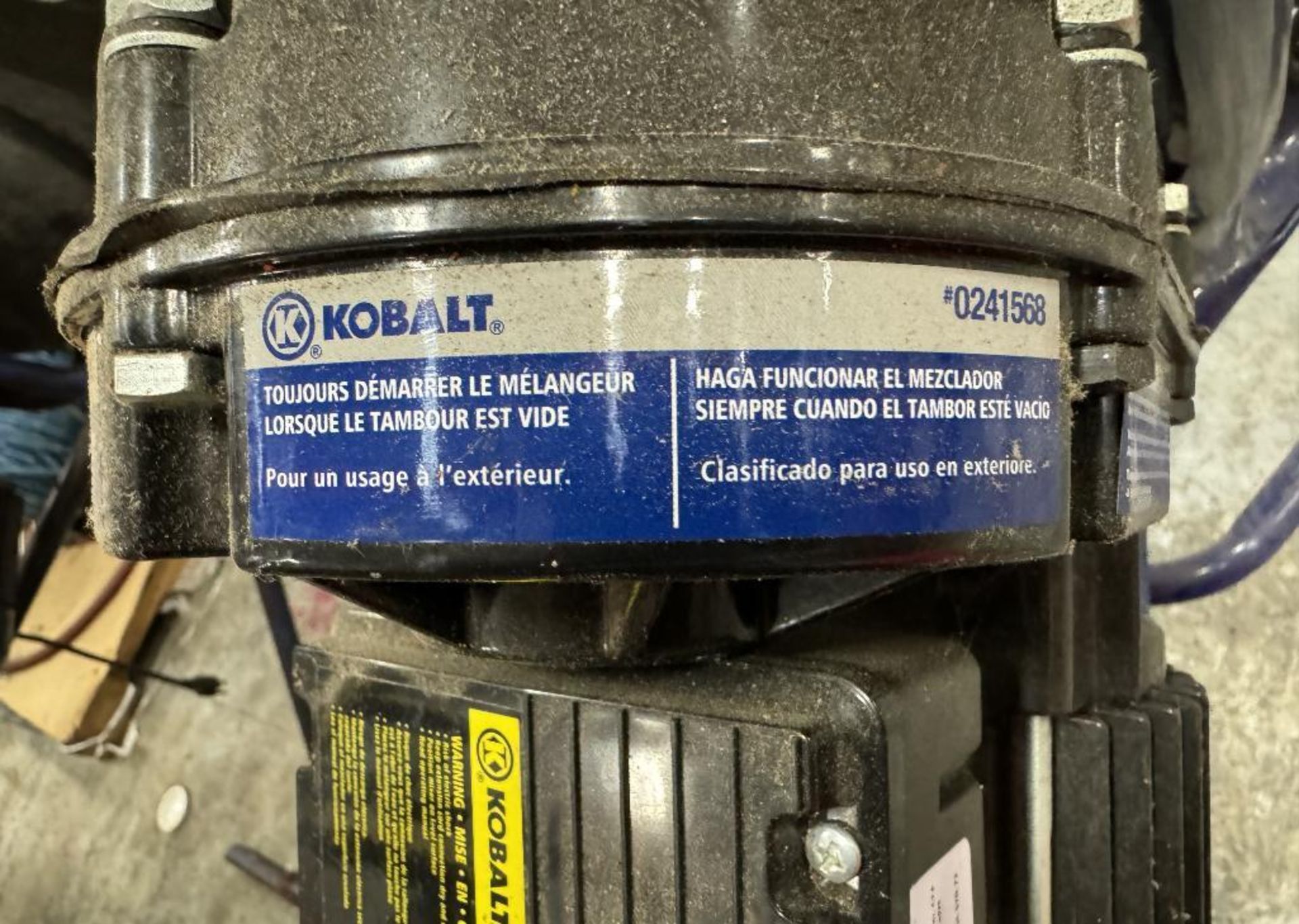 Lot Of (2) Kobalt Approximate 4 Cubic Foot Concrete Mixers, Model 0241568. - Image 4 of 6